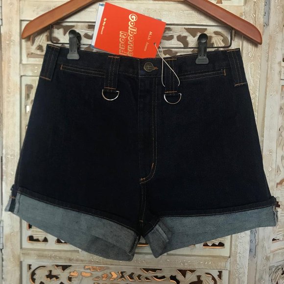 NWT M.I.H Jeans High Waisted Bay Short in Rinse 30 - Picture 9 of 16